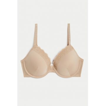 Sutien push-up cu insertii de dantela