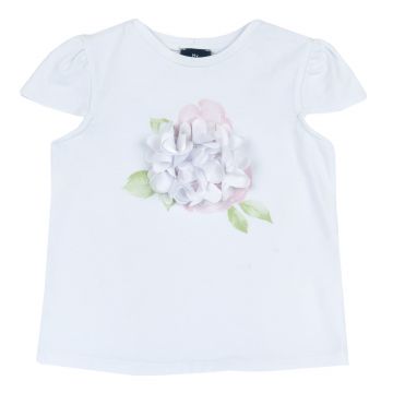 Tricou copii Chicco, floare aplicata, 16714-68MC