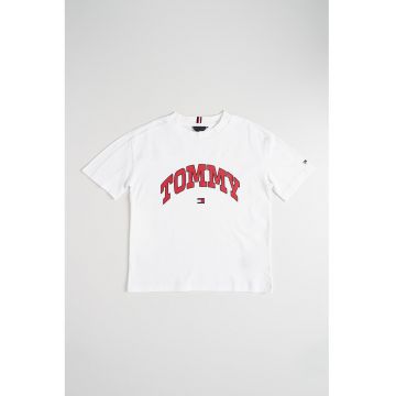 Tricou cu imprimeu logo curbat
