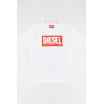 Tricou cu imprimeu logo pe partea din fata