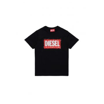 Tricou cu imprimeu logo pe partea din fata