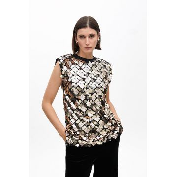Tricou cu paiete