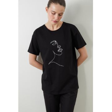 Tricou de bumbac cu imprimeu