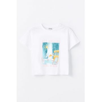 Tricou de bumbac cu model foto