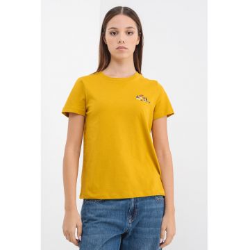 Tricou de bumbac organic cu detaliu brodat Francis