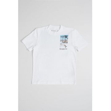 Tricou din amestec de bumbac cu imprimeu foto