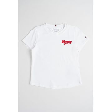 Tricou din amestec de bumbac cu logo