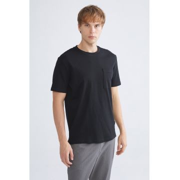 Tricou din bumbac cu buzunar pe piept Tricou din bumbac cu buzunar pe piept