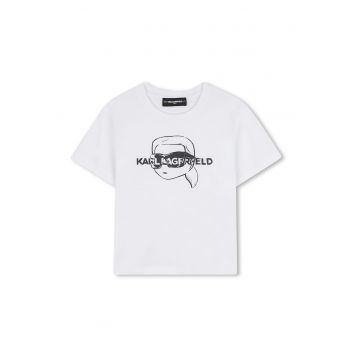 Tricou din bumbac cu imprimeu logo