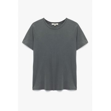 Tricou din bumbac cu model uni