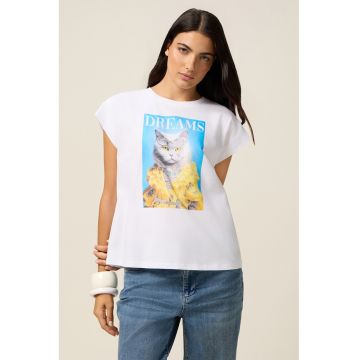 Tricou lejer cu imprimeu