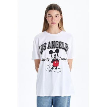 Tricou lejer cu imprimeu Mickey Mouse