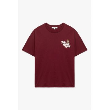 Tricou lejer cu imprimeu pe piept