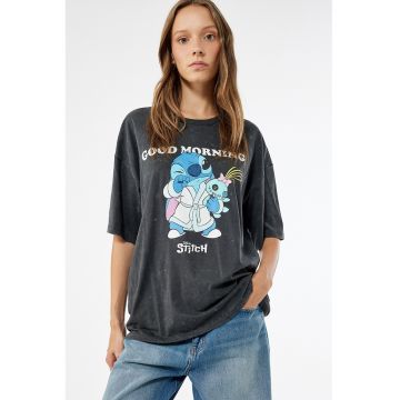 Tricou lejer cu imprimeu Stitch Tricou lejer cu imprimeu Stitch