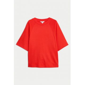 Tricou lejer cu maneci raglan