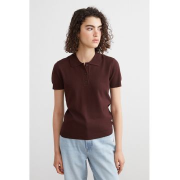 Tricou polo tricotat