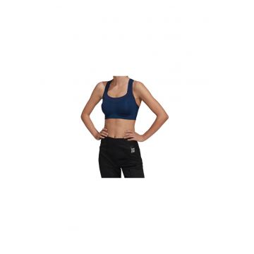Bustiera sport dama  Karlie Kloss - albastru marin - respirabil - din poliester reciclat - set pentru antrenament -