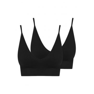 Set 2 sutiene dama -  Textil - Negru