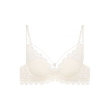 Sutien push-up  Oath - dantela - bej - decor auriu