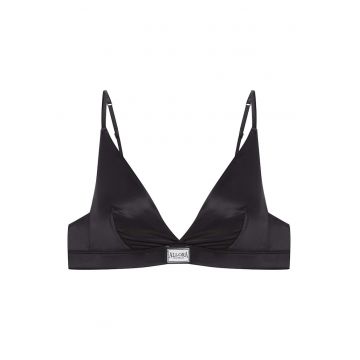 Sutien triunghiular dama  poliamida - cu burete - negru -