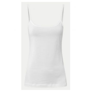 Top dama  10018154 30042651 - Bumbac/Elastan - 34 EU - Alb