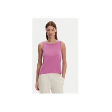 Top dama  382129W - Bumbac/Poliester - Mov