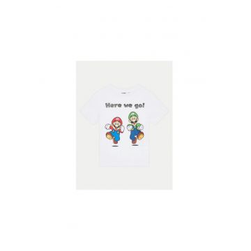 Tricou baieti -  304547058 - Bumbac - Alb