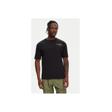 Tricou barbati  361Q6XW - Bumbac organic - Negru