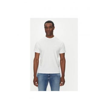 Tricou barbati  DT1194M-BESY20 - Bumbac organic - Alb