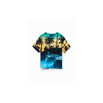Tricou copii -  302006762 - Bumbac - Albastru marin