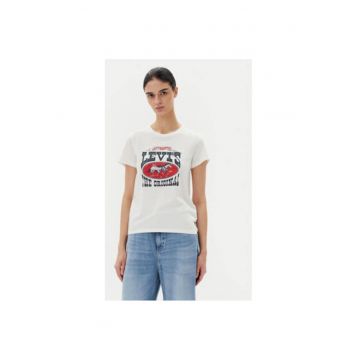 Tricou dama  17369-3022 - Bumbac - Alb