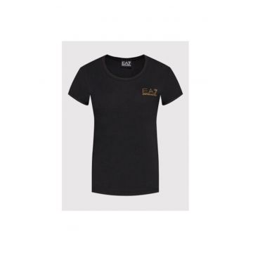 Tricou dama Ea7 Emporio Armani - 8NTT65 TJDQZ - Bumbac/Modal - 2XL INTL - Negru