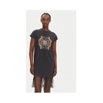 Tricou dama  Obsidian - gri - 95% bumbac - 5% elastan