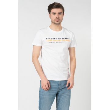 Tricou de bumbac cu imprimeu logo w