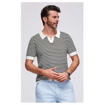 Tricou din viscoza cu dungi OM-POSS-0161