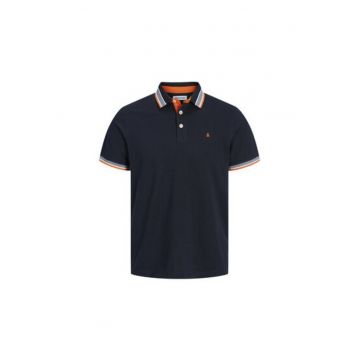 Tricou polo barbati  12136668 - Bumbac organic - XS INTL - Bleumarin