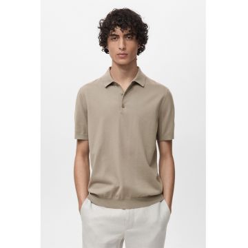 Tricou polo tricotat fin