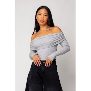 Bluza cu umerii goi Grey 18260