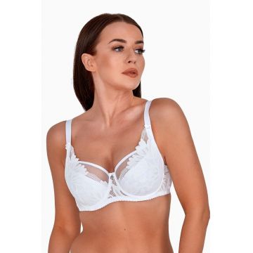 Sutien cu insertii din dantela si model floral