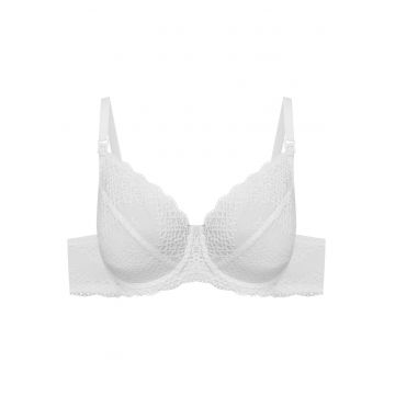 Sutien dama pentru alaptare Alb crem Caris