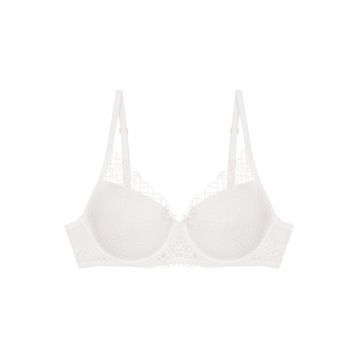 Sutien dama push-up Alb Caris