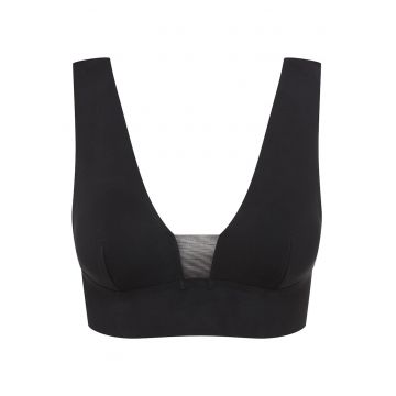 Sutien dama triunghi Negru Blank
