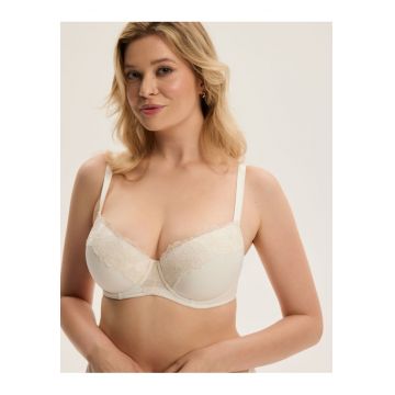 Sutien push-up alb Century