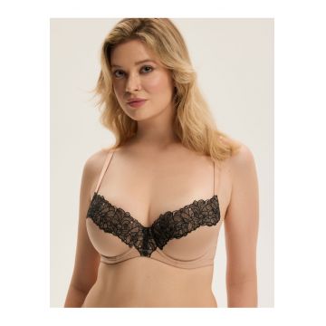 Sutien push-up bej Century