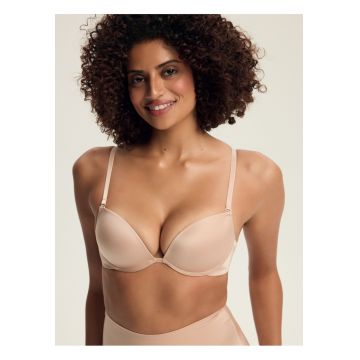Sutien push-up bej Silky
