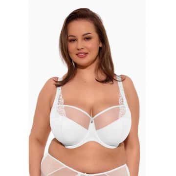 Sutien semi-captusit Maja cu dantela aplicata