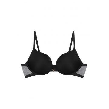 Sutien super push-up Nuts  Negru