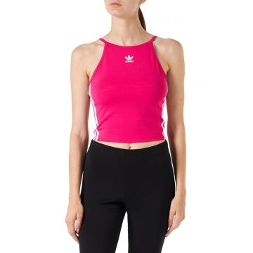 Top crop cu decolteu american Adicolor Classic