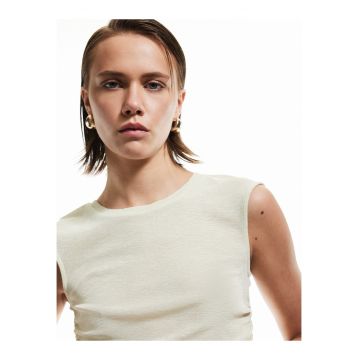 Top slim fit cu fronseu