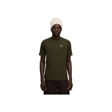 Tricou cu decolteu la baza gatului si logo Evostripe